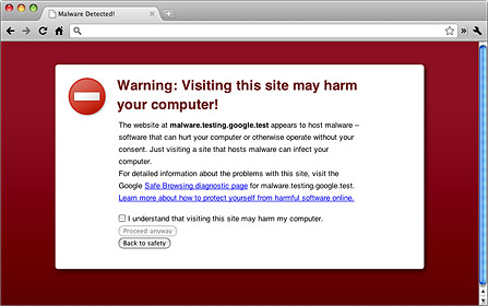 Safe Browsing in Google Chrome