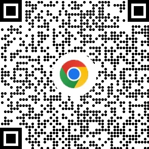 Kod QR umożliwiający pobranie przeglądarki Chrome na urządzeniach mobilnych